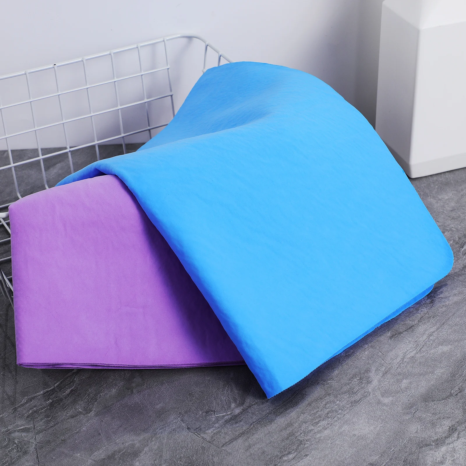 

2Pcs Car Drying Towels Absorbent Large Soft Artificial Suede Car Cleaning Cloth Fast Drying Wash Cloths Detailing Cloths Rags