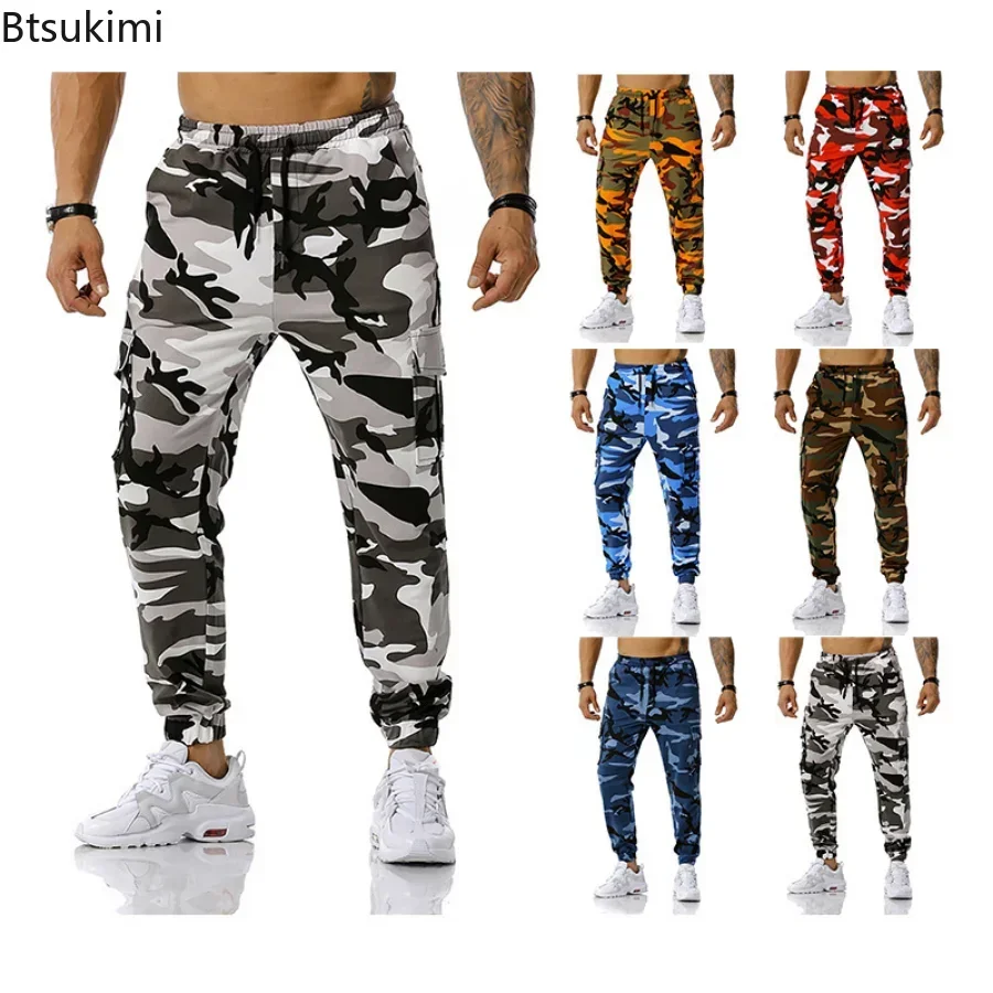 Pantaloni cargo mimetici alla moda per uomo Pantaloni militari tattici mimetici in cotone Pantaloni casual da esterno Pantaloni sportivi con