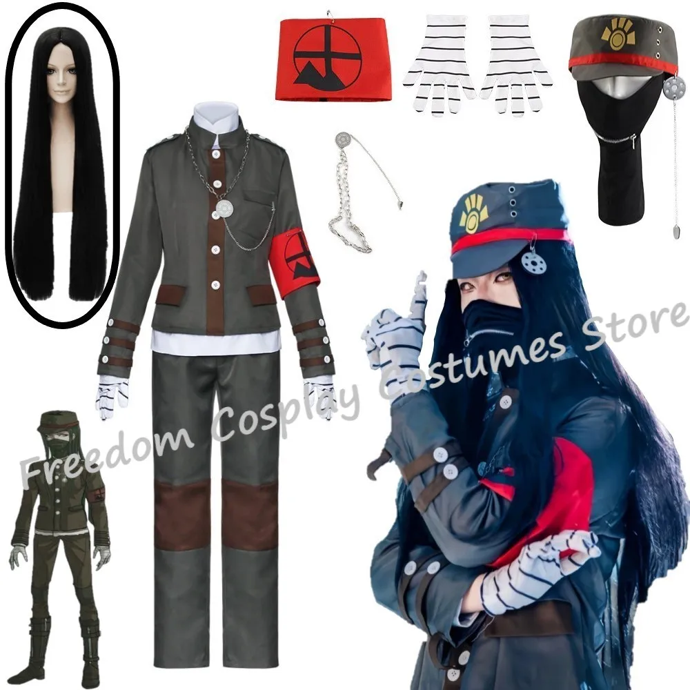 

Anime Game Danganronpa Cosplay Costumes Halloween Costume V3 Korekiyo Shinguji Top Pants Uniform Hat Full Set Adult Suit Jacket