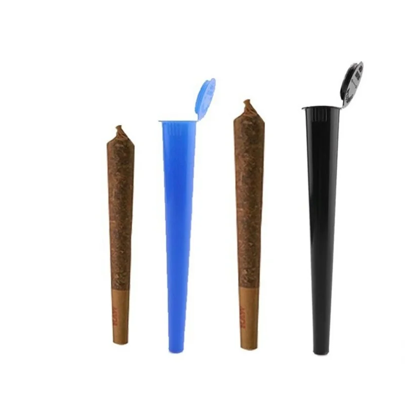 R&R 100pcs/lot 109mm Cigarette Storage Tube Waterproof Anti-odor Container Plastic Tobacco Grass Filling Sealed Smoking Tools