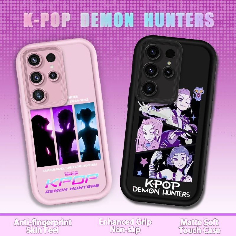 KPop H-Hunters Aesthetic Trendy Cool Case For Samsung Galaxy S26 S25 Edge S24 S23 Ultra S22 Plus S21 FE A07 A17 4G A37 A57 5G