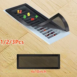 4 X 10'' Magnetic Floor Register Vent Covers, Stronger Magnet Vent Mesh,PVC Vent Screen Trap Perfect for Ceiling, Air Vent