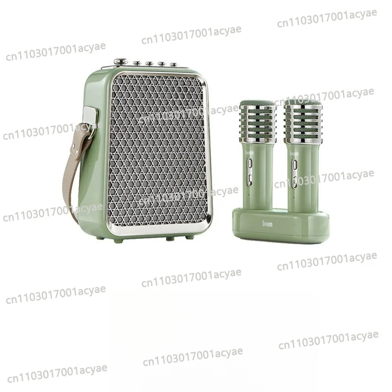 Portable singing microphone Karaoke home ktv wireless bluetooth dual microphone, speaker