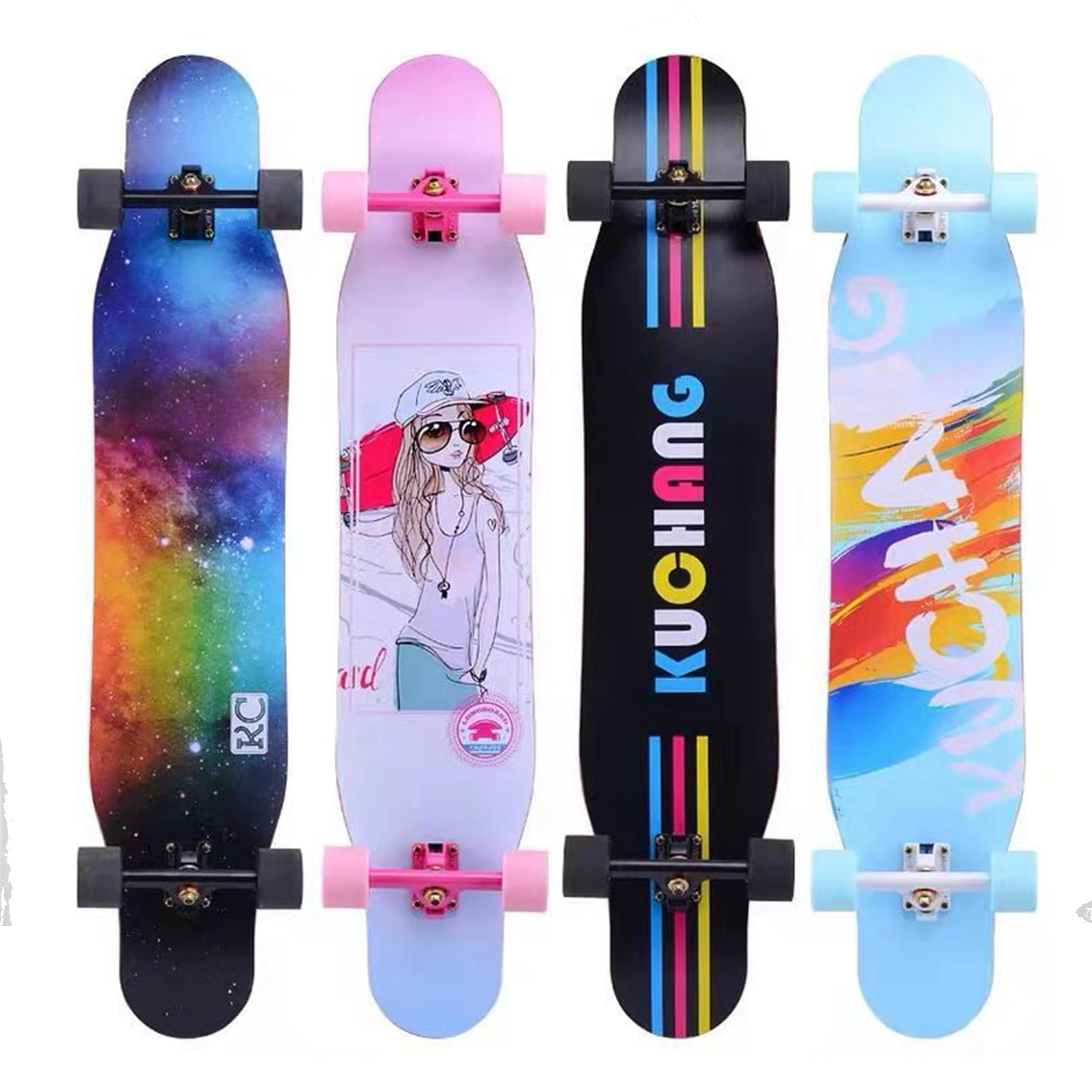 

42 inch Maple Complete Skateboard Longboard for Teenagers