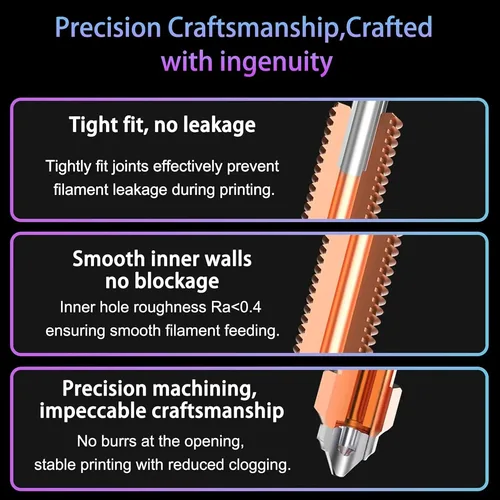 Imagen 2 del producto Boquilla K1C 0.4mm para Impresora 3D, Repuesto para Creality K1C, Ender 3 V3, Ender 3 V3 Plus, Accesorios de Impresora 3D