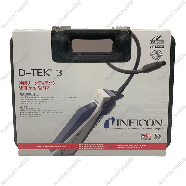 New Infocom D-TEK 3 Refrigerant Leak Detector, Portable Halogen Leak Detector