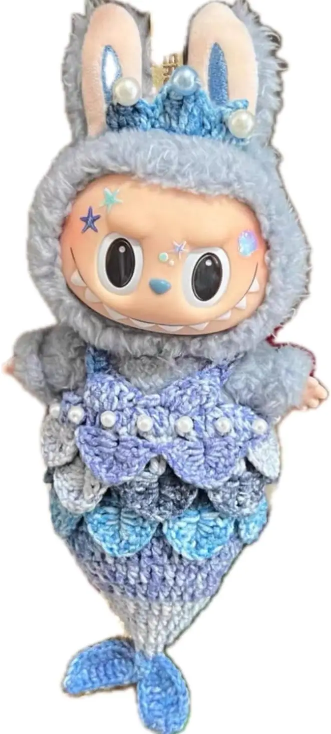 

Sweater Mermaid Clothing for Labubu (NO Doll) for Macaron and for Big into Energy,Handmade Clothes for 6.7 in Doll,Premium Outfi
