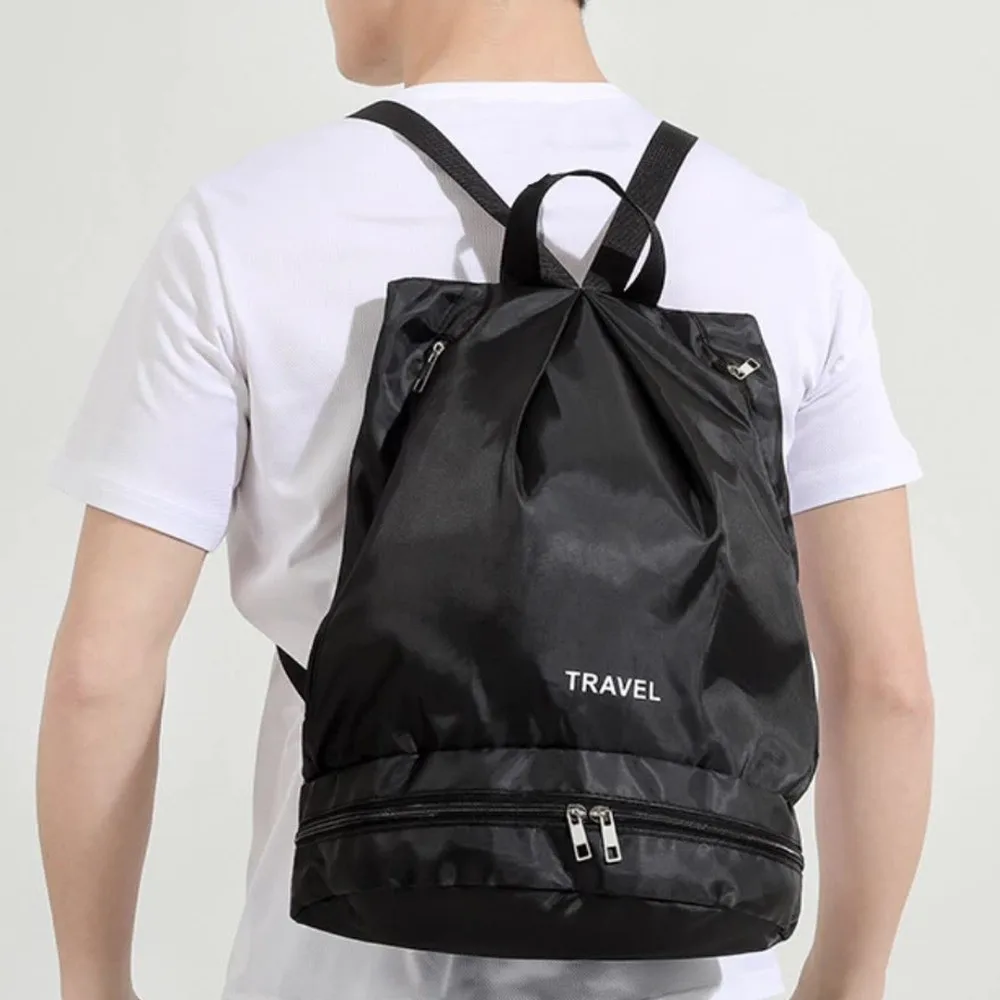 

Soccer Bag Waterproof Swimming Bag Shoe Compartment Dry Wet Separation Outdoor Beach Bag Lightweight Simple Fitness Bag Kids