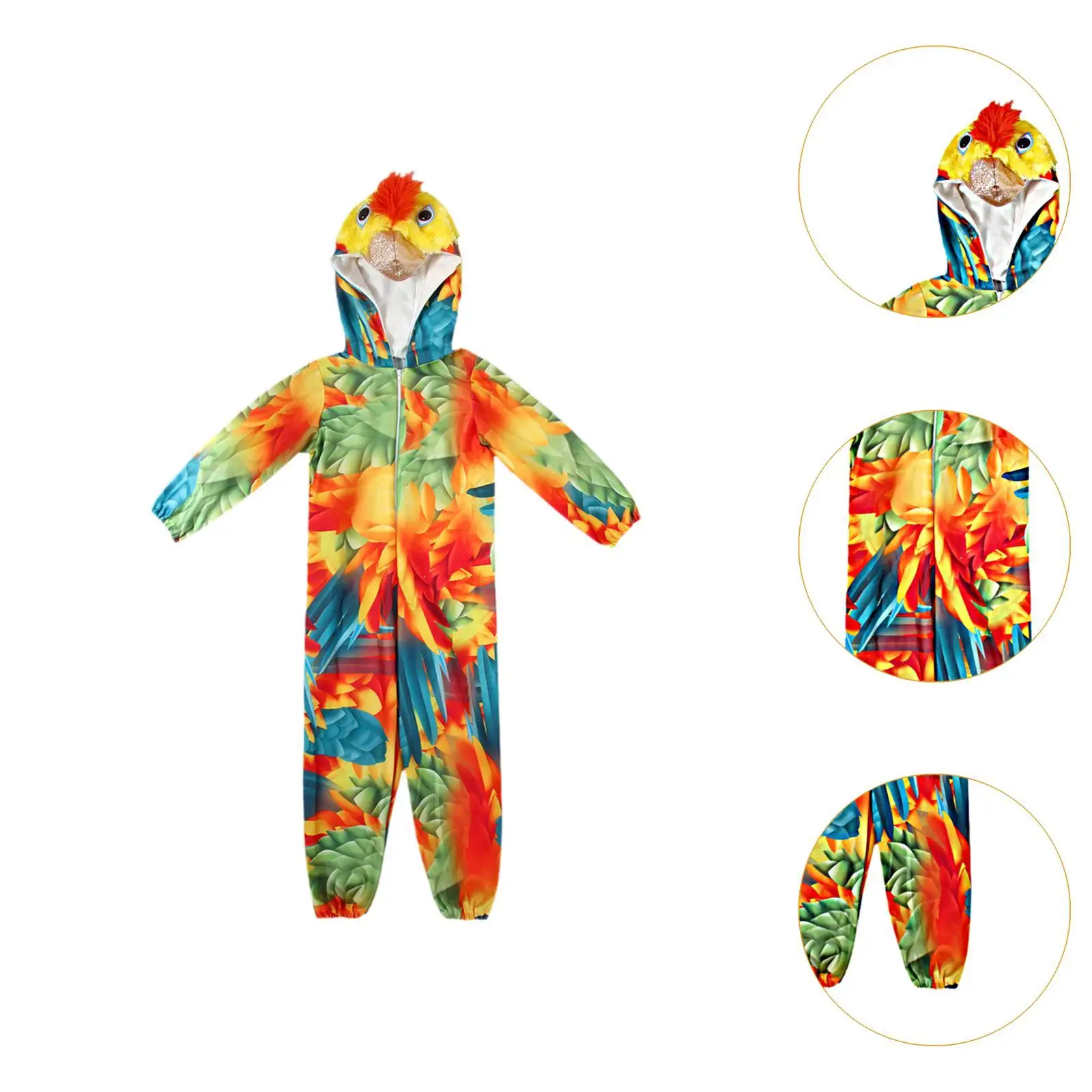 أزياء الهالوين لأداء الحيوانات أزياء تنكرية للببغاء للأطفال