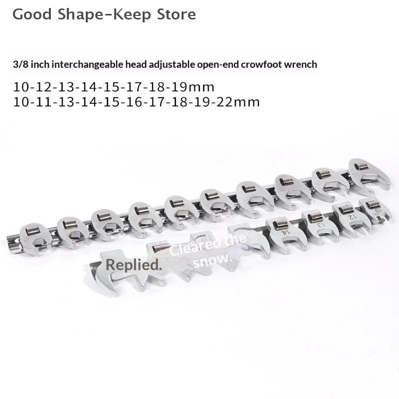 

Прочная раструбная гайка и набор ключей Crowfoot из 9/11 предметов для привода 3/8 дюйма со стойкой-органайзером