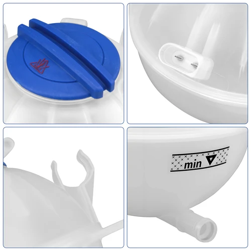 Imagen 2 del producto Tanque de expansión del depósito de refrigerante del motor con tapa para Audi A3 Q3 TT RS3 VW Beetle Eos Golf R GTI Jetta Passat CC Rabbit Tiguan