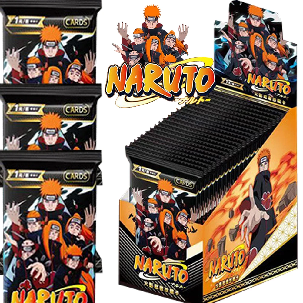 

Naruto Cards Series Collection for Kids Classic Popular Anime Works Uchiha Sasuke Rare Cards Box Toy for Children Christmas Gift