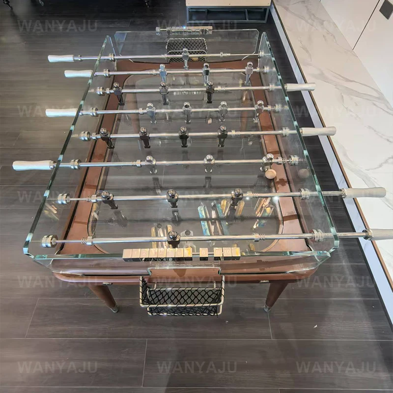 Luxury Crystal Foosball Table, High-End Glass Soccer Table, Deluxe Top-Selling Billiard Table, 2026 Hot Sale, Premium Quality