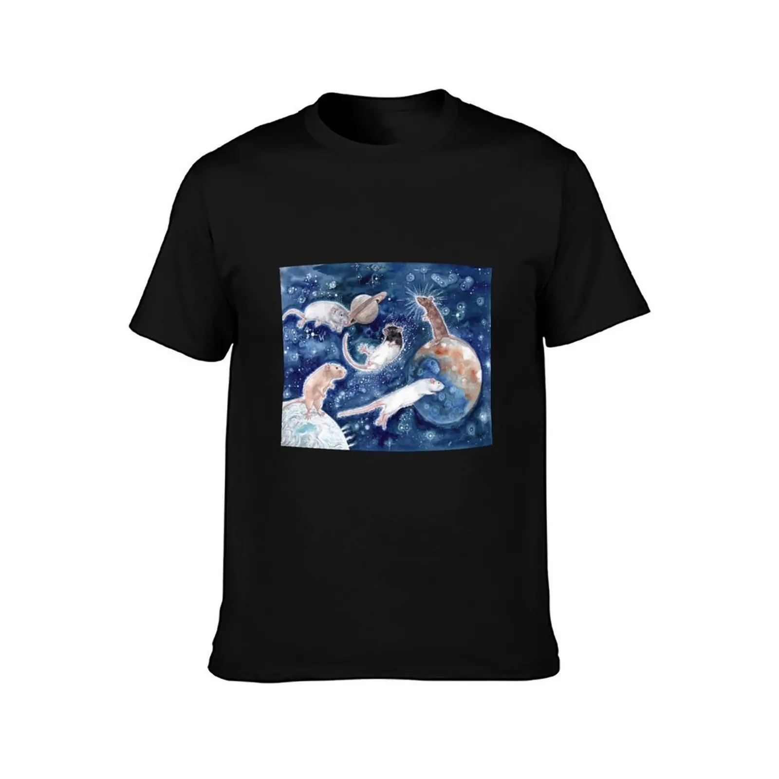 Rats are Stars Spelled Backwards T-Shirt, Summer Casual Cotton Tee, Oversized Streetwear Tops, Vintage Graphic Print