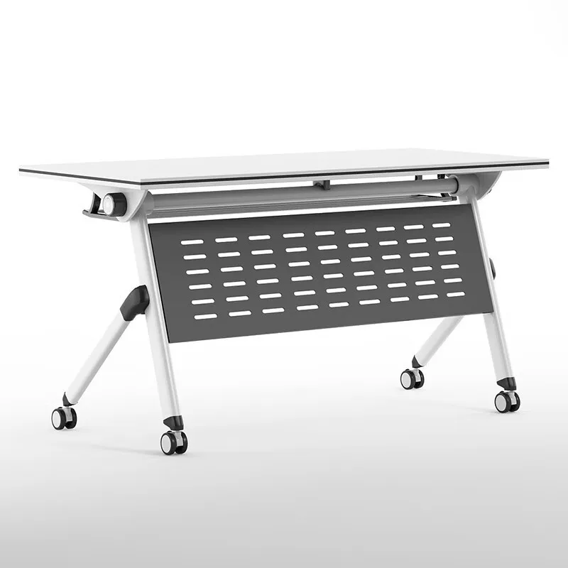 

Foldable training table Conference table and chair combination Movable splicing Multifunctional office squad double desk