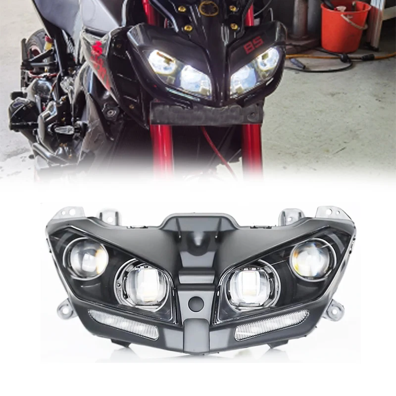 MT09 2017-2020 Headlight Motorcycle LED Lamp DRL 110W Bright Lights Bulb Waterproof For YAMAHA MT 09 MT-09 FZ09 FZ 09 2018 2019