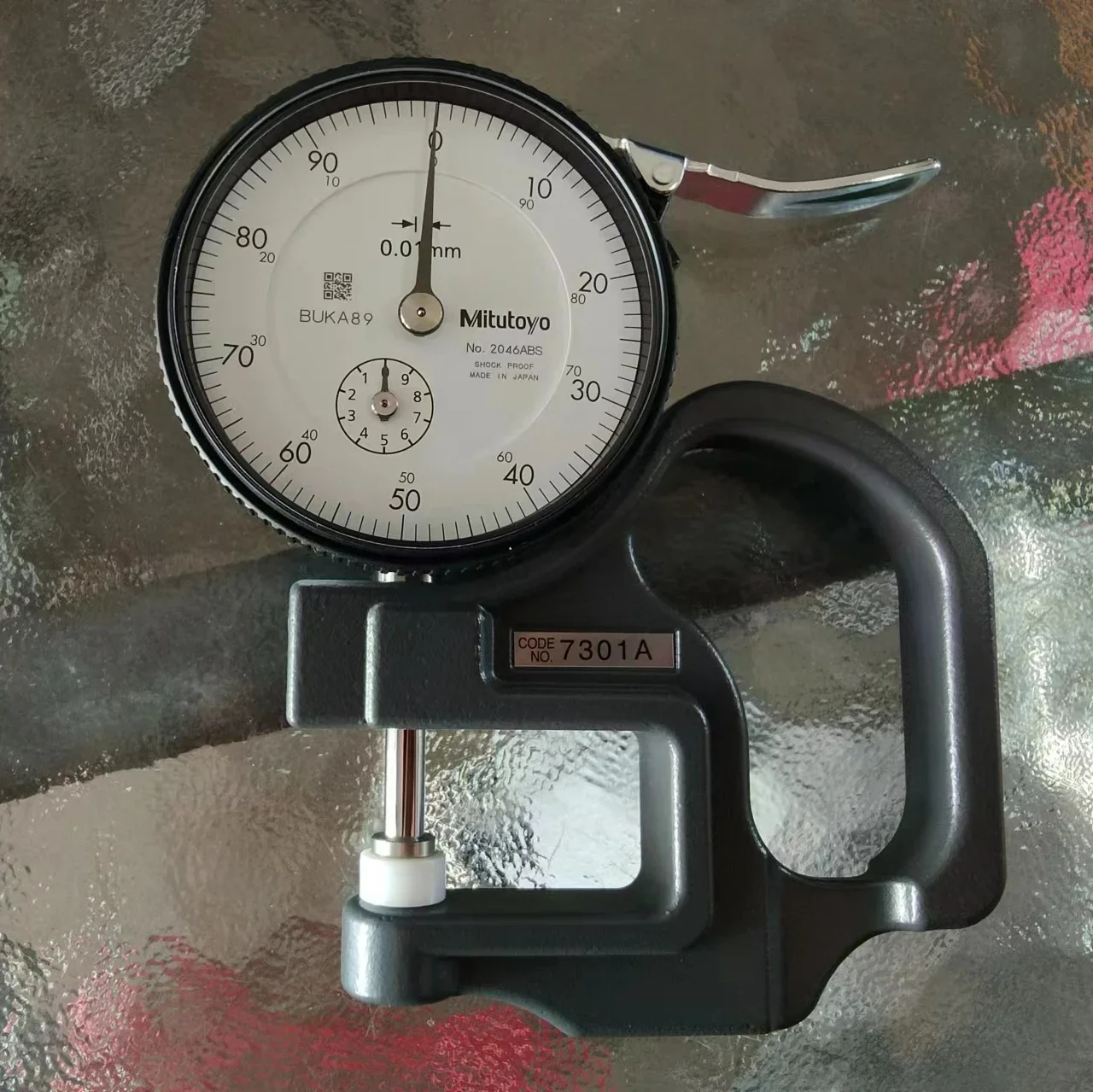 Mitutoyo Lens Thickness/Reverse Anvil Gages,7313A,measuring range 0-10mm  0.01,Thickness Dial Indicator,made in japan