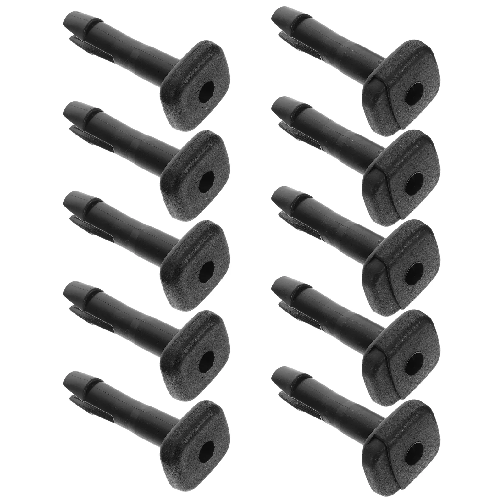 

10pcs Car Seat Accessories Plastic Pipe Insert Vehicle Seat Hardware Anti Slip Texture Black Round Plastic Plug For Tube End Cap