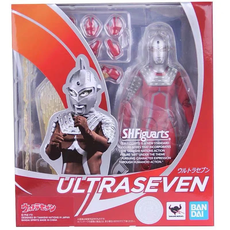 Bandai Original SHF Ace Seven Ultraman Zofitero Ultraman Leod Catlica Orb First Generation Action Doll Toy Model Children's Gift