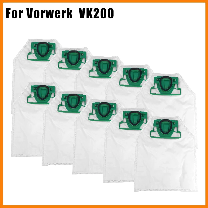 2/4/6/8 PCS Suitable for Vorwerk Kobold VK 200 vacuum cleaner accessories FP200 filter bags  replacement filter VK200 dust bags