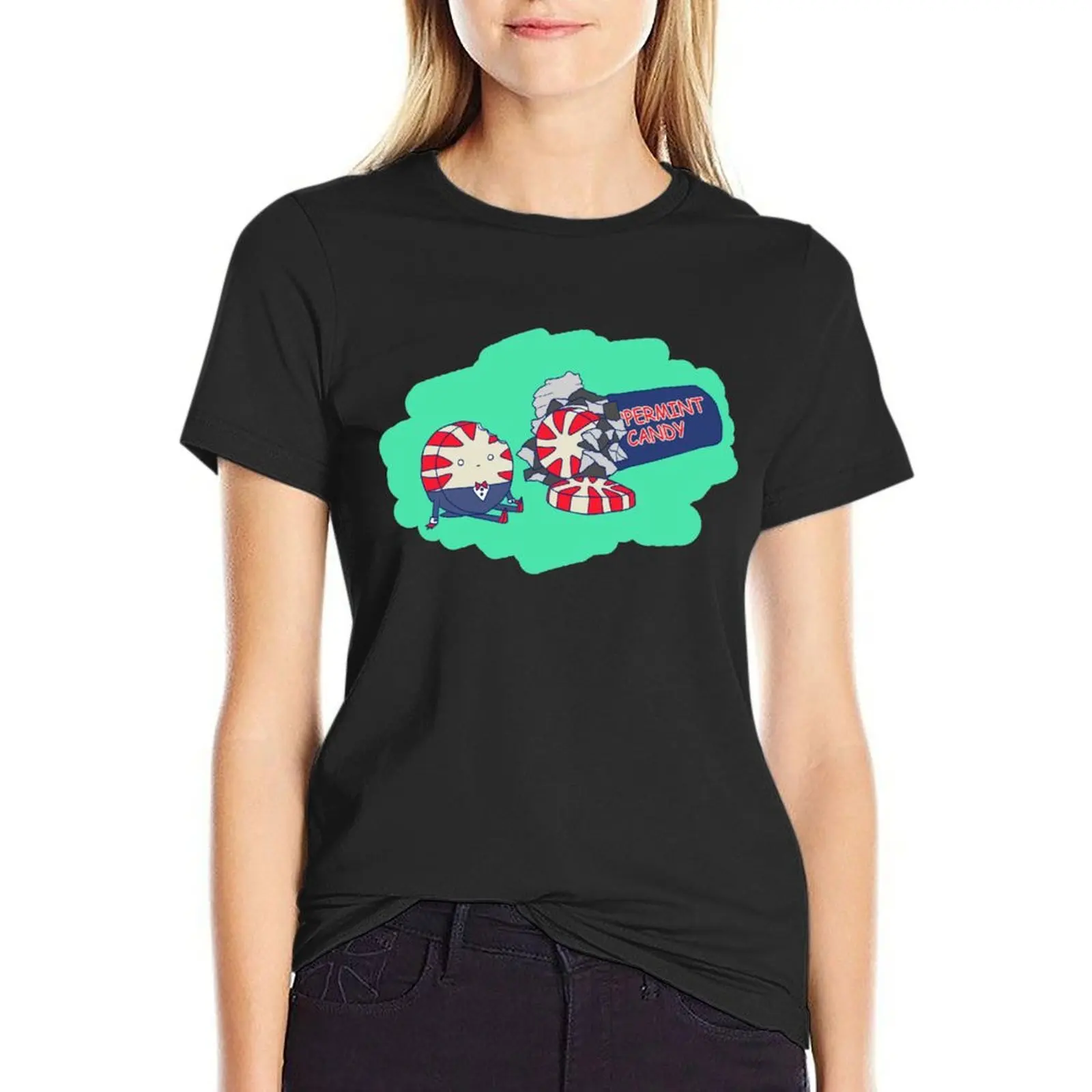 

Peppermint Butler T-Shirt vintage clothes blacks quick-drying western t-shirt dress for Women