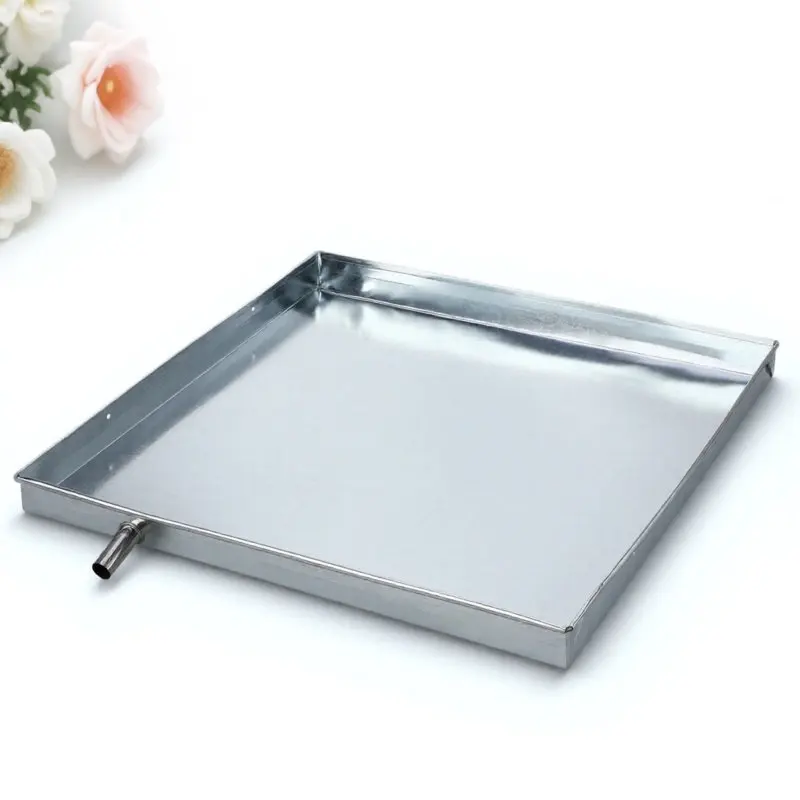 

Air Conditioner Floor Drain Pan Premium Galvanized Iron and Plastic Material Drip Tray for Portable Window Ac Units Water Spill