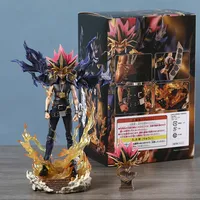 26cm Yu-Gi-Oh! Duel Monsters Yami Yugi Collectible Model Statue Figure Toy