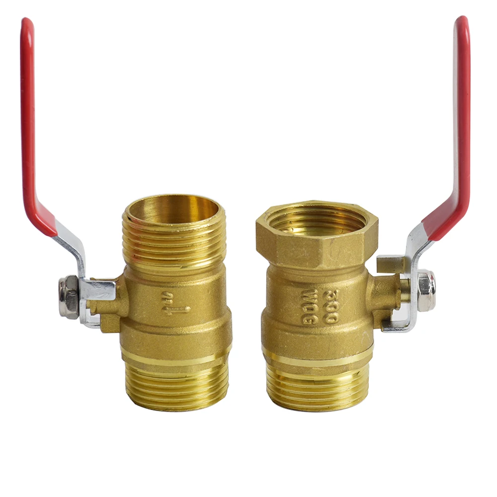 Brass Ball Valve Connector for Garden Hoses - 1/2