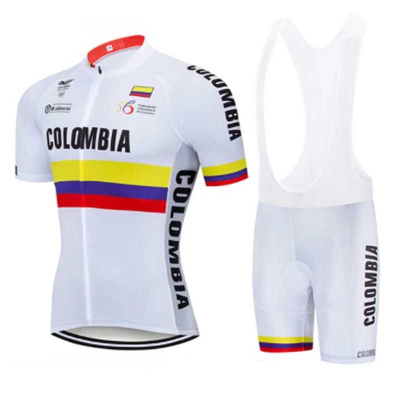 COLOMBIA 2022 Men Cycling Sets Short Sleeve Summer MTB Bicycle Breathable Cycling Jersey Set Road Bicycle Cycling Clothing