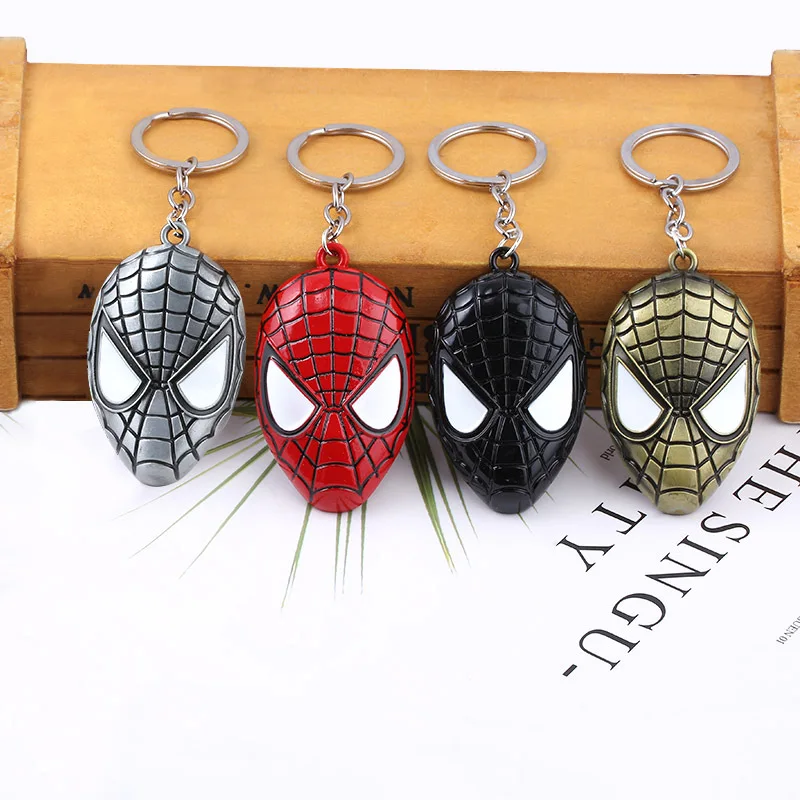 Llavero de Superhéroe de Marvel, Juguetes de Leyendas de los Vengadores, Iron Man, Spiderman, Hulk, Capitán América, Martillo de Thor, Llavero, Juguete para Niños, Regalo
