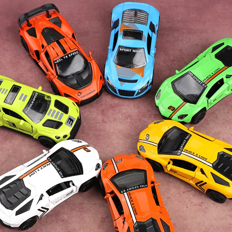 (С сумкой) Модели гоночных автомобилей в масштабе 1:43, детские игрушки, супер крутые цветовые комбинации