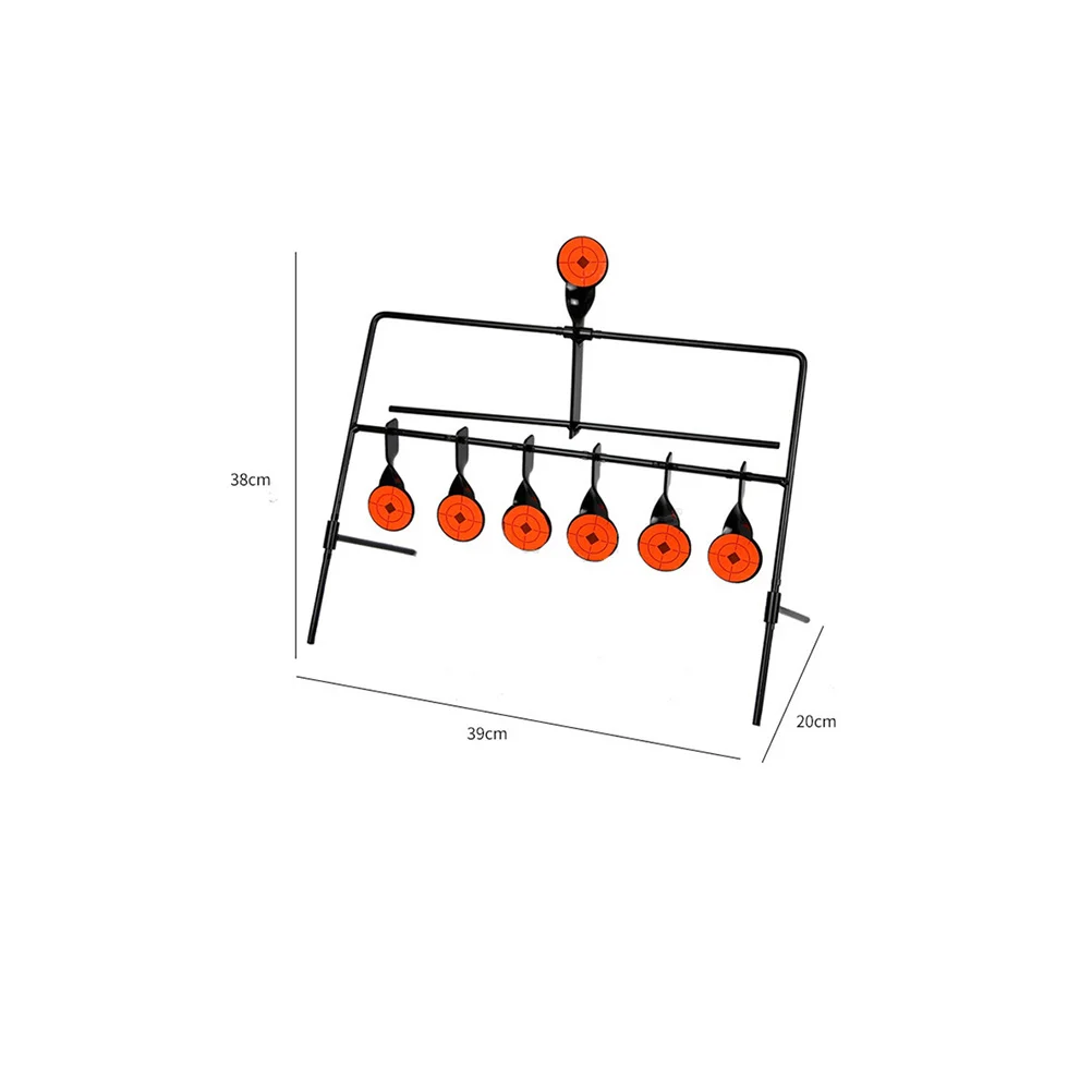 لعبة ممارسة الصيد الهدف بإعادة الضبط التلقائي من سبعة رؤوس للتمرين في الهواء الطلق للمهارات الحركية والتدريب المستمر #4