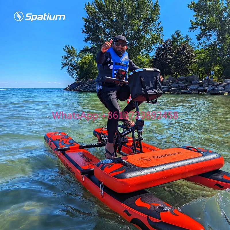 

Надувной водный велосипед Spatium Factory: складной, для морской воды, с быстрым сдуванием воздуха – легко упаковывается и хранится