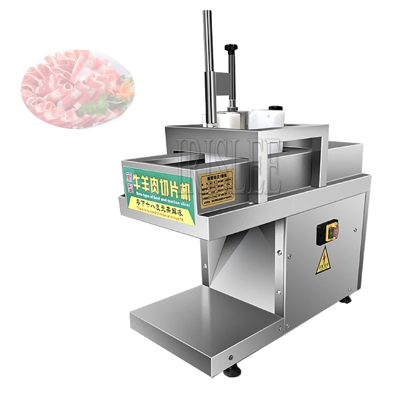 Automatic Electric Meat Slicer Mutton Roll Grinder Food Mincer Knife Beef Lamb Cutting Machine Slicing Vegetable Bread Cutt