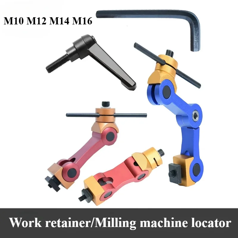 Universal Adjustable CNC Mill Machine Work Piece Stop Positioner for Lathe Workpiece Multi Function Milling Machine Locator Tool