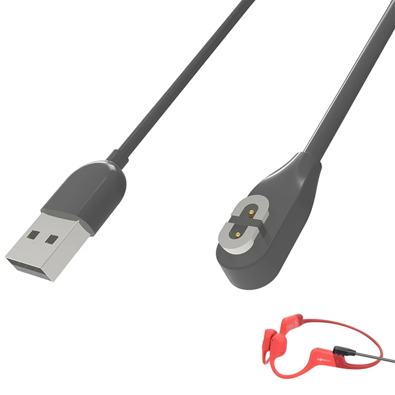 USB Charger Power Cable For AfterShokz Aeropex AS800/AS810/AS803/ASC100SG OpenComm ASC100/C102 Shokz OpenRun Pro Mini Headphone