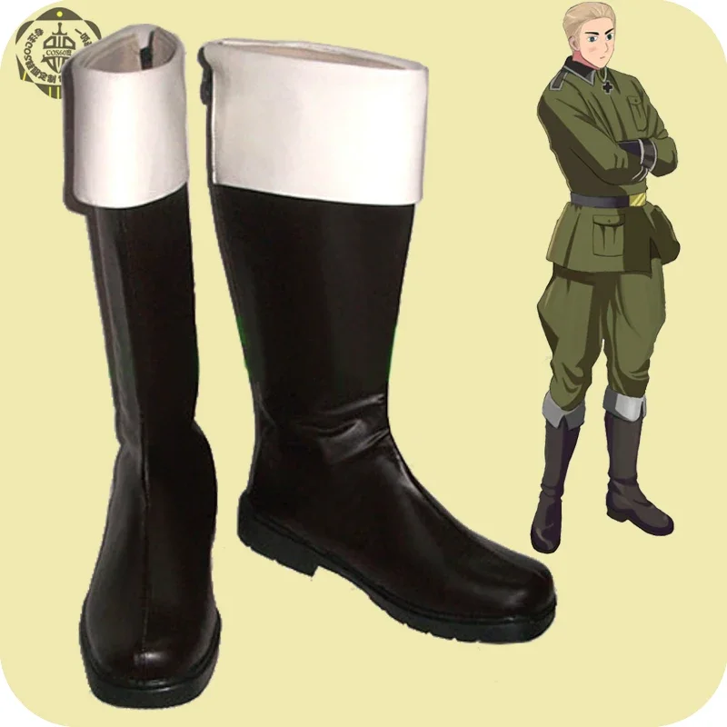 Anime Hetalia Axis Powers Monica Cosplay Shoes Cos Boots Comic APH Monica Beillschmid Cosplay Costume Prop Shoes for Halloween