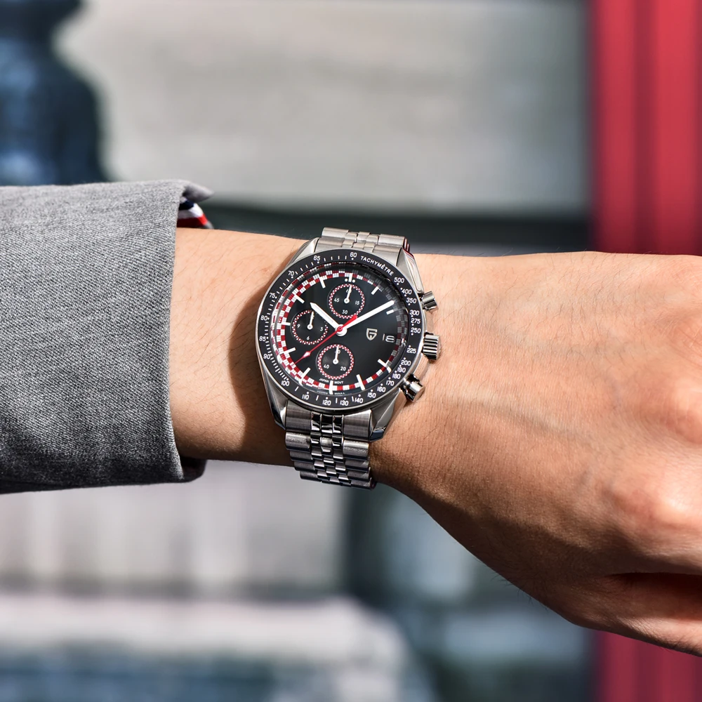 PAGANI DESIGN Uhren Mode Luxus Quarzuhr Für Männer Saphirglas VK67 Bewegung Edelstahl Wasserdichte Sport Uhr