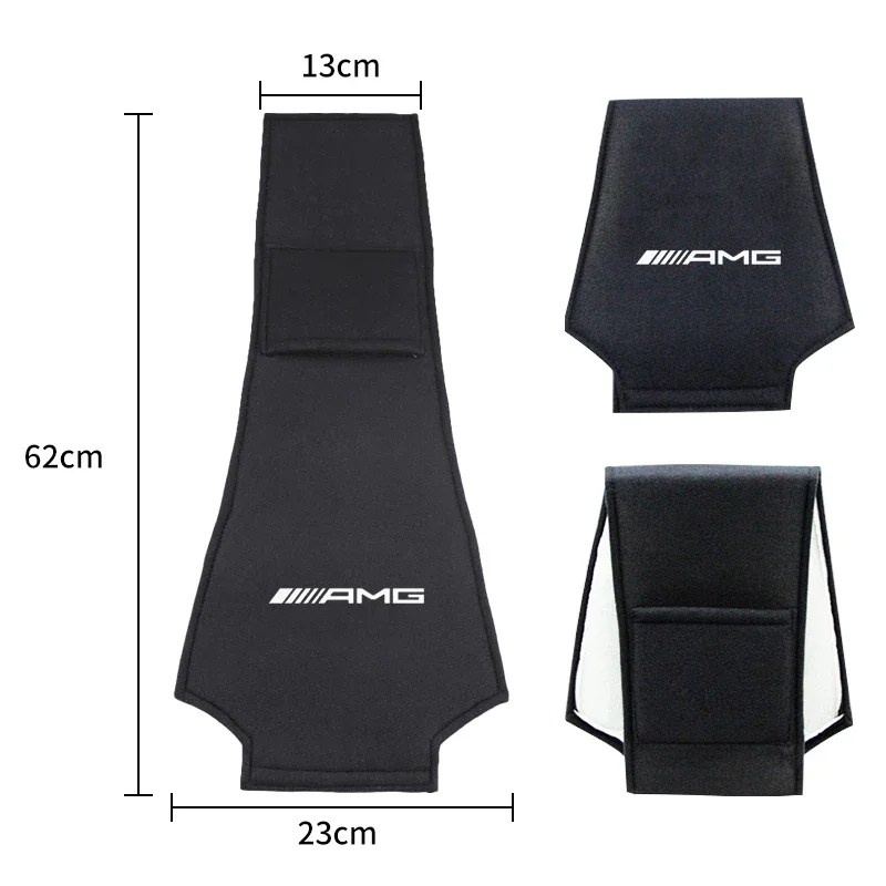 Car Accessories Carbon Fibre Seat Headrest Cover Protective Pad For Mercedes Benz B/C/E/S Clase A C200L GLC CLA Car Accesorios