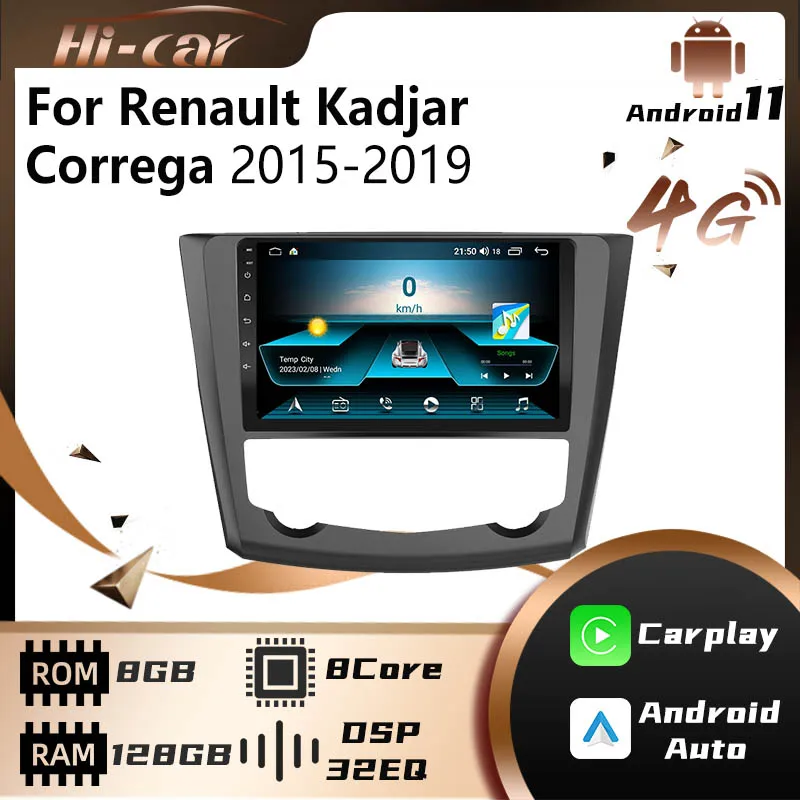 

Car Radio Stereo Android for Renault Kadjar Correga 2015-2019 2 Din GPS Navigation Multimedia Audio Video Player Wifi Autoradio