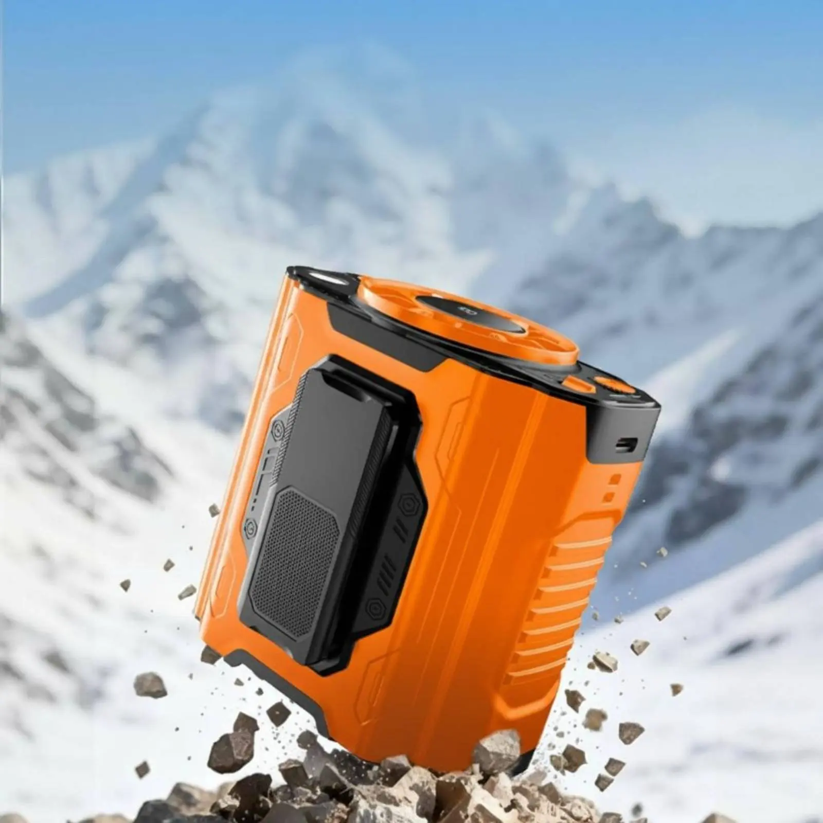 Usb Waist Fan High Speed Portable Waist Fan Long Battery Life Rechargeable for Construction Workers, Outdoor