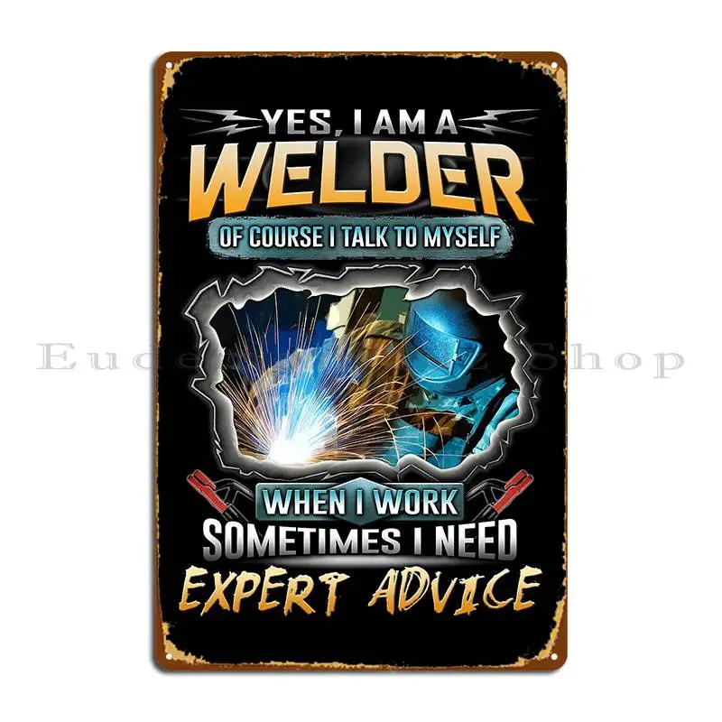 Awesome Welder Metal Sign Funny Funny Custom Bar Cave Bar Tin Sign Poster