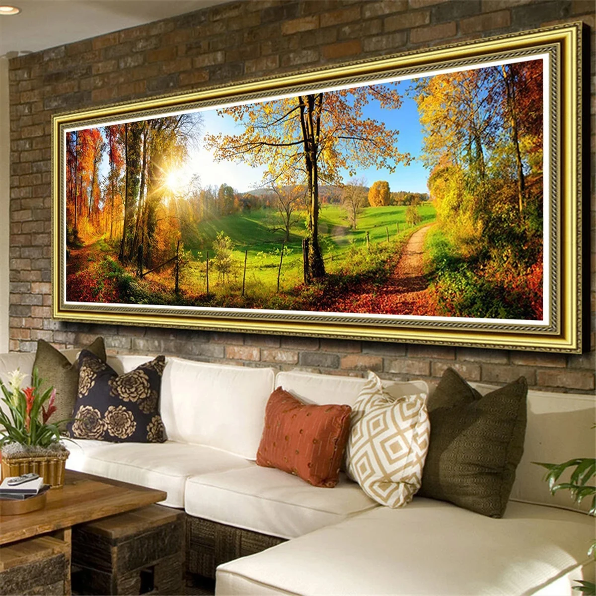 Pittura diamante 5D fai da te Foresta Laghi Paesaggio Kit punto croce Grande diamante Mosaico Paesaggio naturale Ricamo Decorazioni per la casa