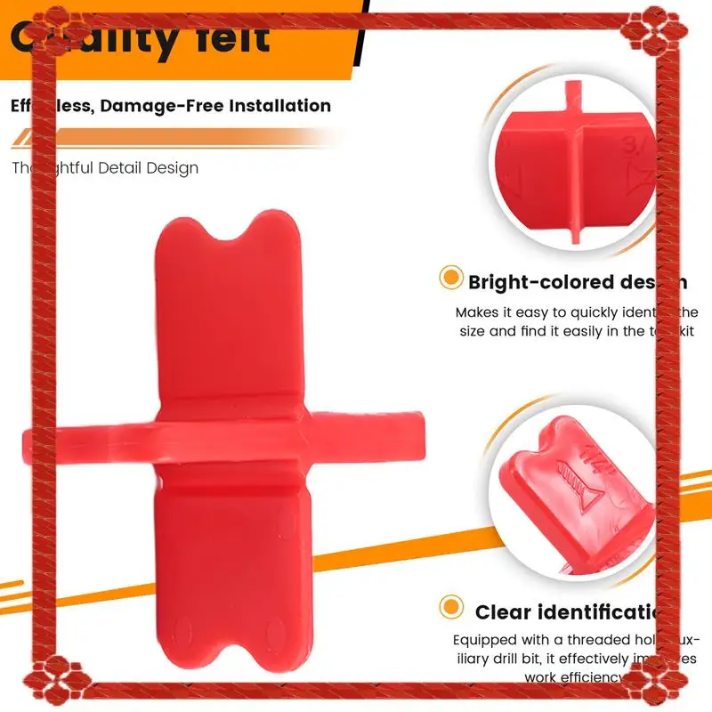 24-Hour Delivery Deck Spacer Tool With 4 Thicknesses 1/16", 1/8", 3/16", 1/4" Plastic Deck Board Jig