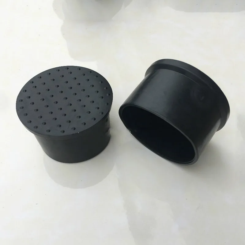 Rubber Chair Leg Tips Caps Black Furniture Foot Table Round Cap Covers Floor Protector Rubber Feet Non-slip Table Covers Bottom