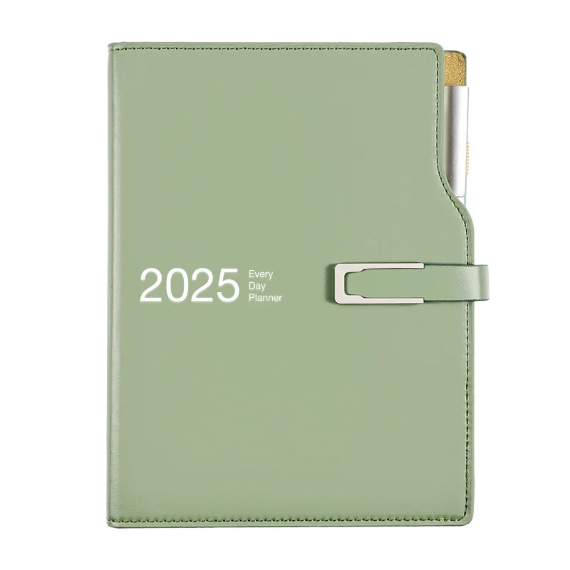 2025 English plan book A5 schedule book B5 annual calendar book one page per day foreign trade notebook A4 custom logo