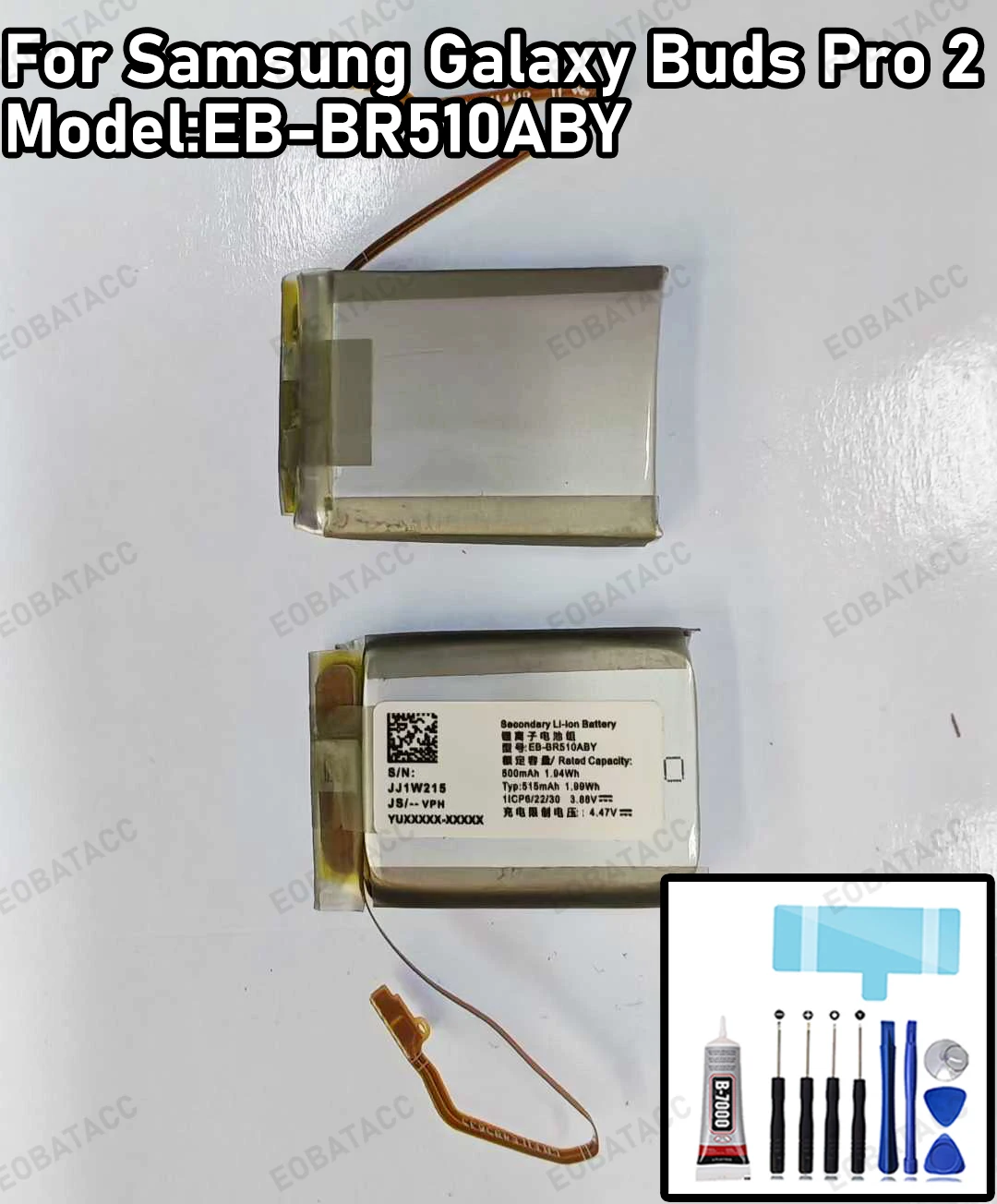 

EB-BR510ABY Replacement Battery For SAMSUNG GALAXY Buds Pro 2 Batteries New High Quanlity BATTERY+Free Tools