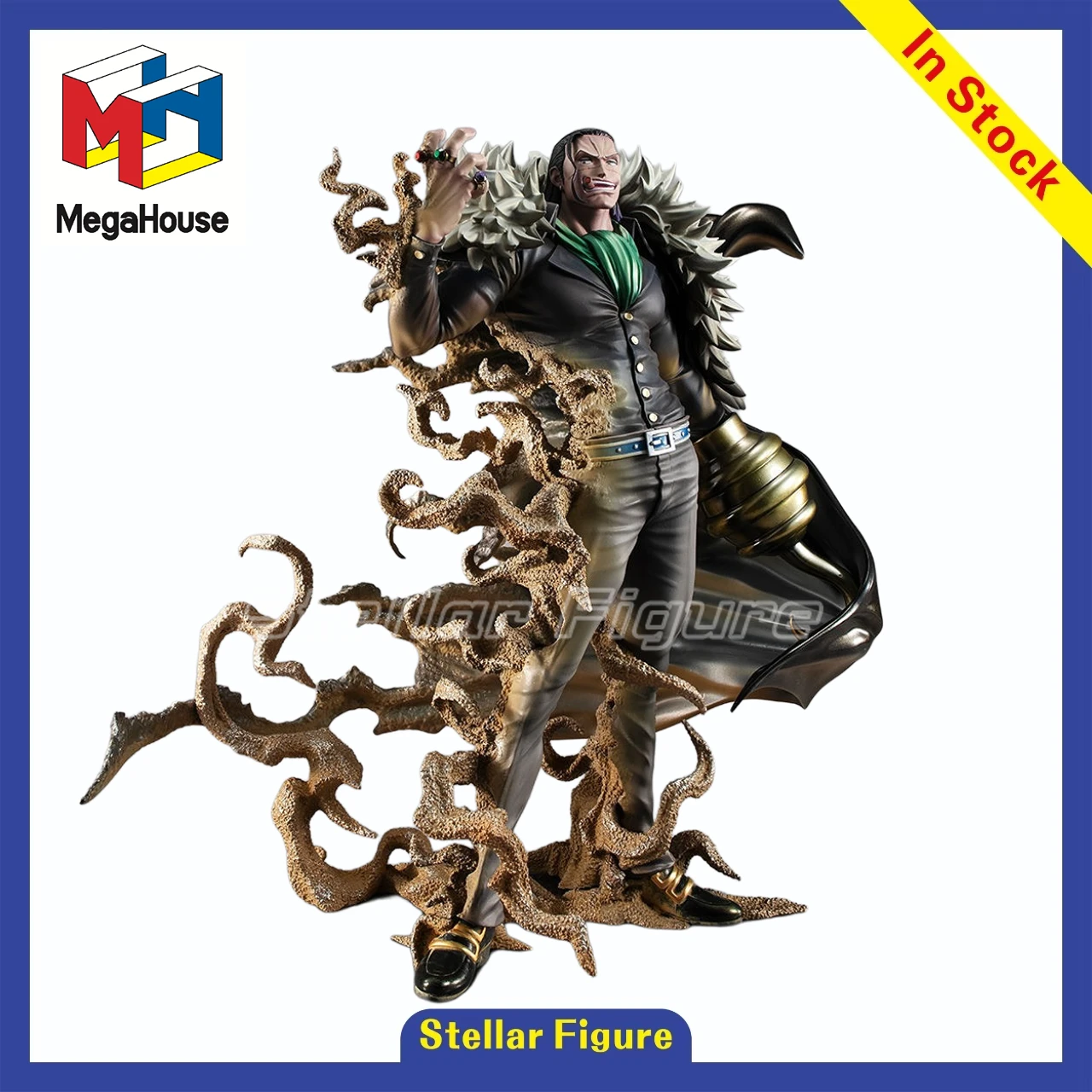 

【SF】В наличии: Коллекционная модель-фигурка MegaHouse ONE PIECE Sir Crocodile, подарочная серия