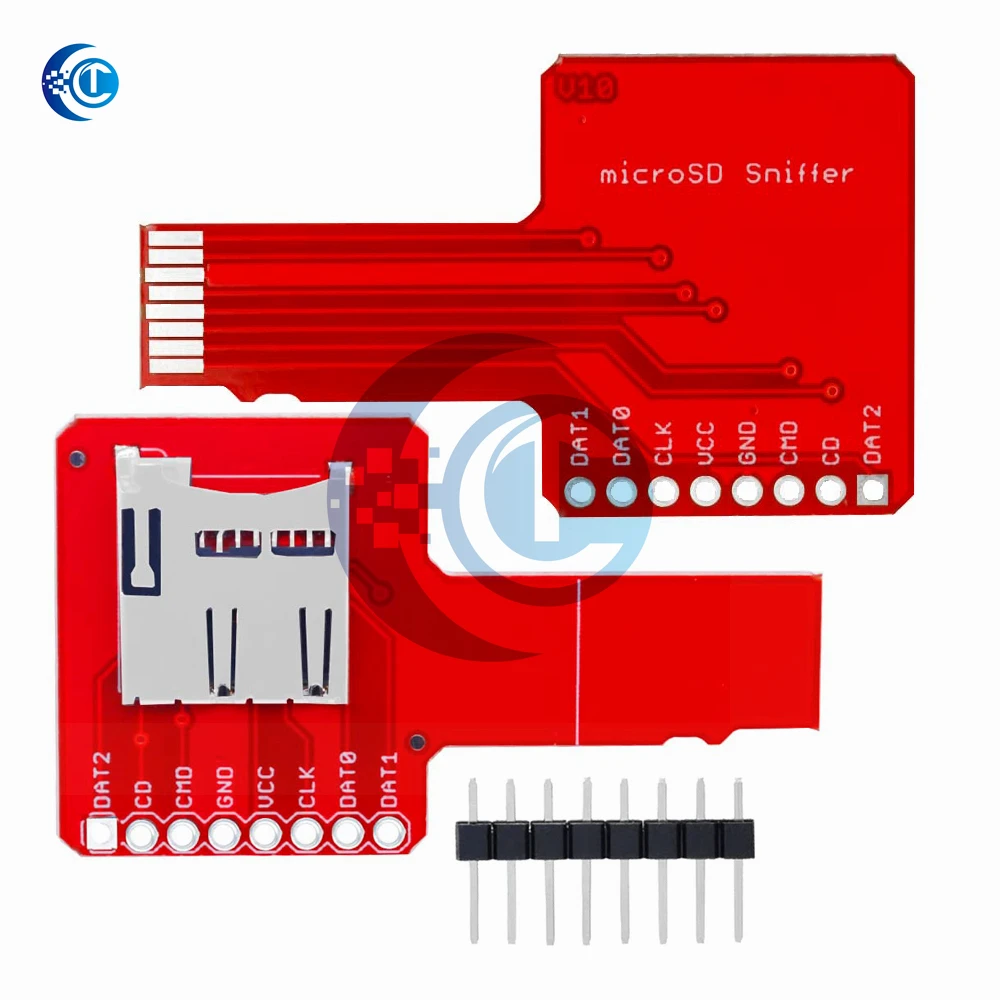 Модуль адаптерной платы micro SD Sniffe TF Card Spi для Arduino