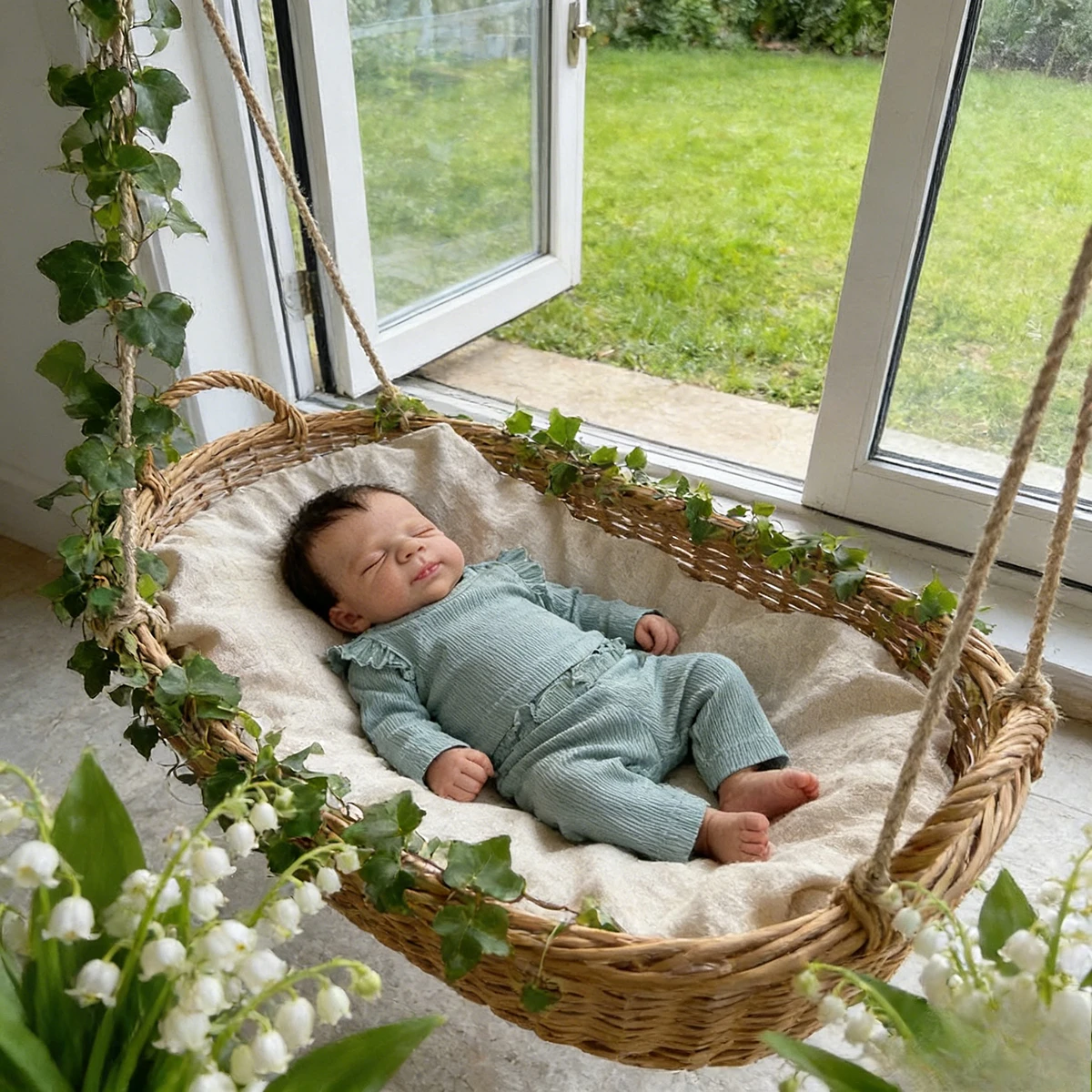 

48cm Lifelike Reborn Doll Pascale Silicone Body, 3D Veined Realistic Skin, Premium Reborn Baby